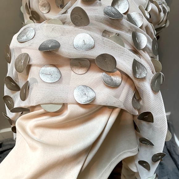 Anthropology Eva Franco Payette Skirt Gold Dot on Champagne Size 8 - Picture 8 of 9